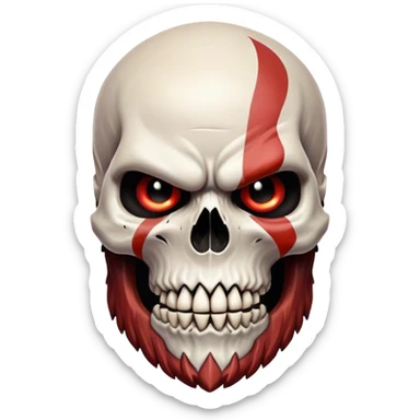 Kratos Skull sticker