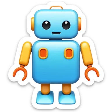 depict the concept of AI in a fun way - not using a robot sticker