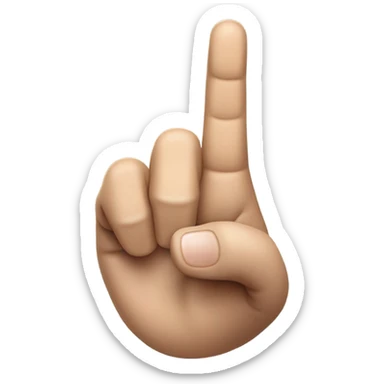 Showing quotation mark with finger sarcasm  sticker