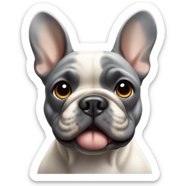 Merle French bulldog sticker