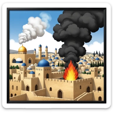 Jerusalem war  sticker