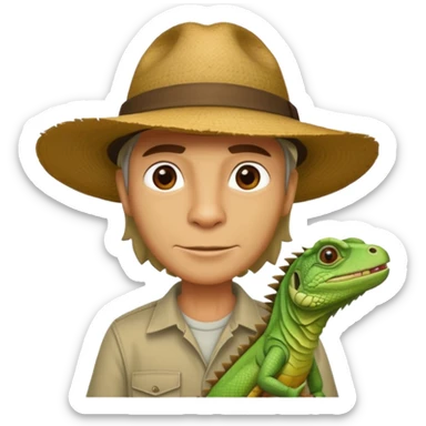 iguana farmer sticker