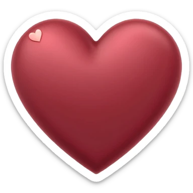 coração marsala  sticker