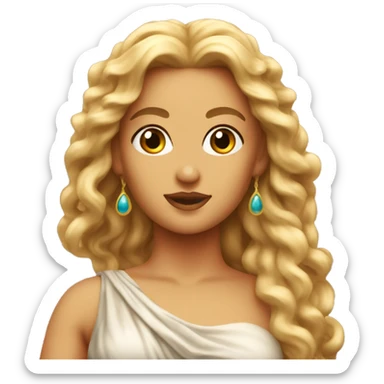 The goddess Aphrodite  sticker