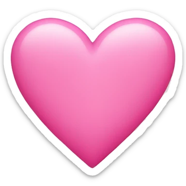 pink heart sticker
