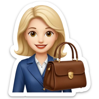 italian fashion with bag sticker