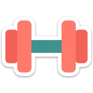 Convert this outline icon of a gym dodger to a color icon, keep the gym dodger theme, maintain a simple and clear design, use vibrant but not yellow colors. sticker
