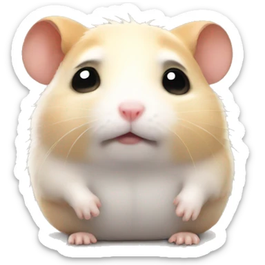 Sad hamster  sticker