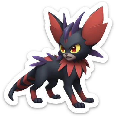 Noivern-Litten-Zorua full body sticker