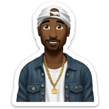 Tupac sticker