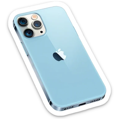 iPhone 13 Pro in light blue colour sticker