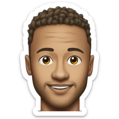 retrato de neymar jr sticker