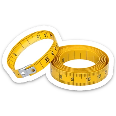 More options for measure tape sticker