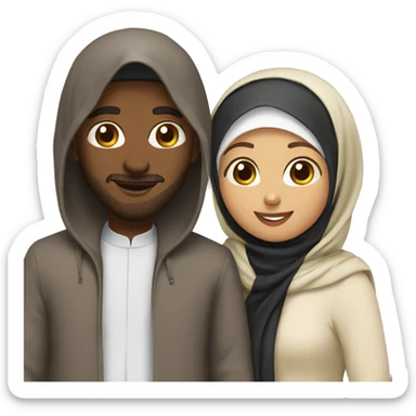 Christian and Muslim besties sticker