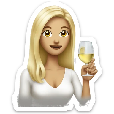 blondes drink white wine sticker