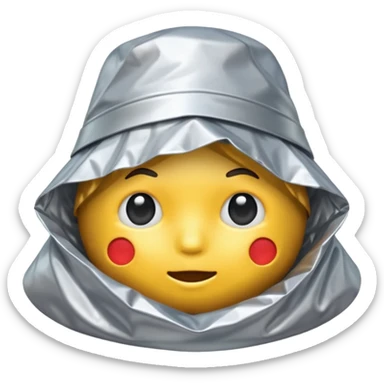 a tinfoil hat sticker