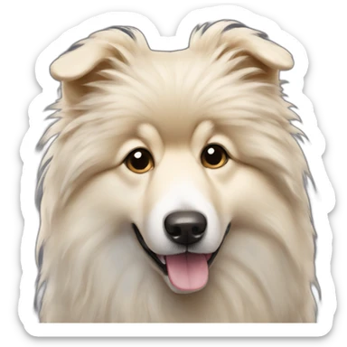sand Iceland Sheepdog spitz sticker