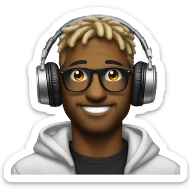 Smiley dj raving turntables hype sticker