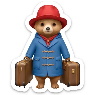 Paddington bear sticker