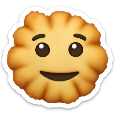 Floating tater tot on plate  sticker