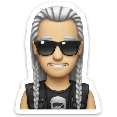 nerdy metalhead sticker