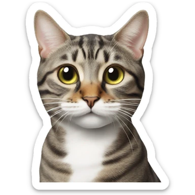 Cat smoking cat nip sticker