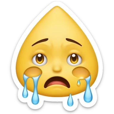 a mad emoji crying  sticker