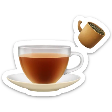 tea and ciggerate sticker