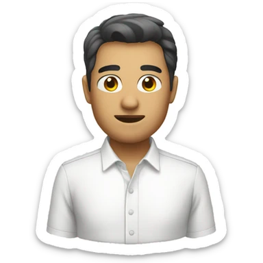 a white shirt item sticker