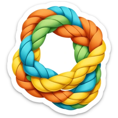 A rope toy for dogs  sticker