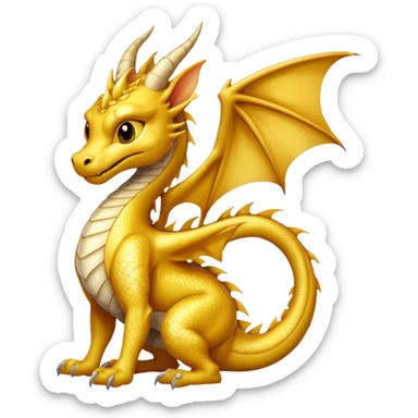 Gold dragon with Siam sticker