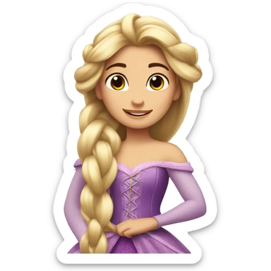 disney princess razpunzel sticker