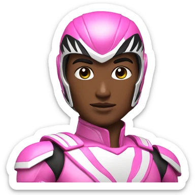 Pink power ranger sticker