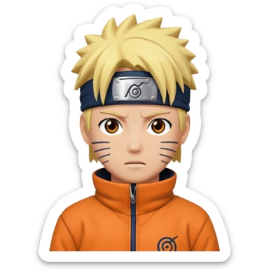 ghibli style Naruto character sticker