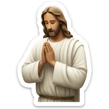 Jesus praying sticker