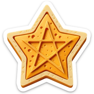 cheese pentagram sticker