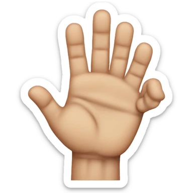 bruised hand sticker