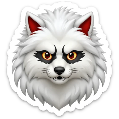 Lobo blanco sticker