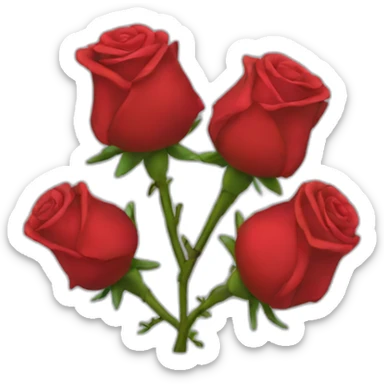 Rosa roja sticker