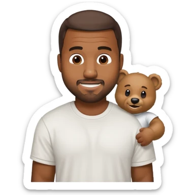 kanye west bear man sticker