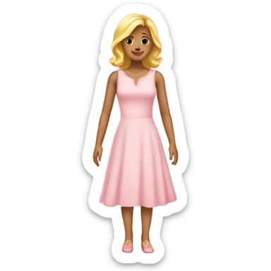 light pink dress sticker
