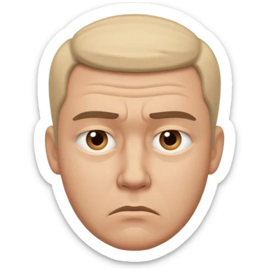 🥺😔 pero 3 D masculino  sticker