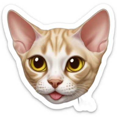 Devon rex drink coca sticker