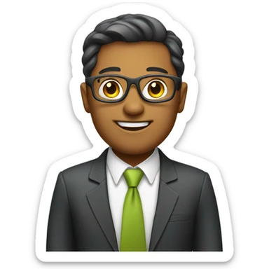 business exec in a tech company who is friendly sticker