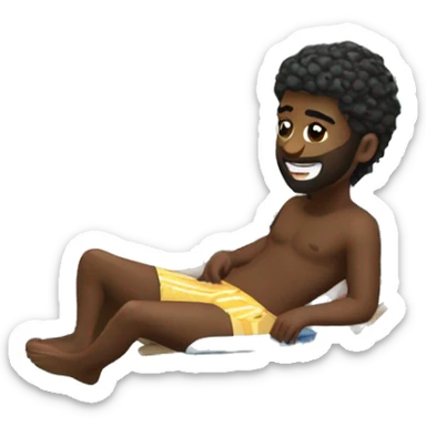 summertime poolside  sticker