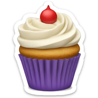 3d cupcake neutral sticker