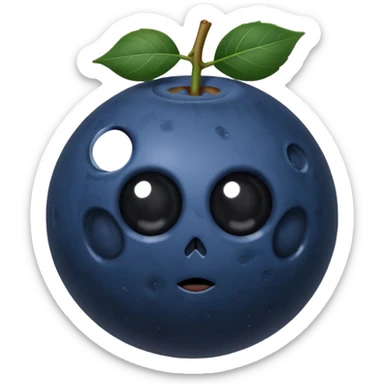 deathstar blueberry fruit berry sticker