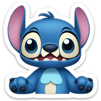 Stitch Disney doigts sticker