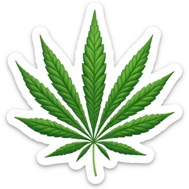 Hola de cannabis sticker