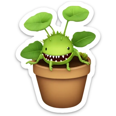 Venus fly trap sticker